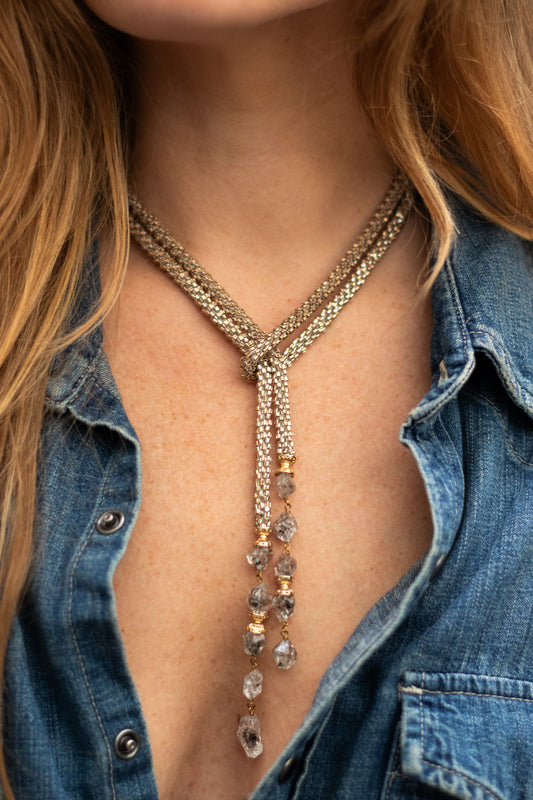 VENEZIA ROPE NECKLACE CHAMPAGNE MIYUKI DELICA